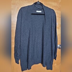 Anthropologie Staring At Stars Navy Blue Marled Cardigan Sz L